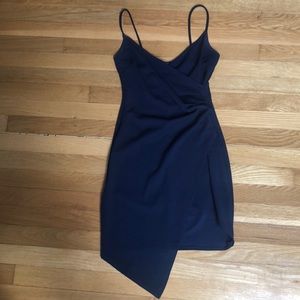Navy blue wrap dress - S